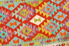 Carica l'immagine nel visualizzatore di Gallery, Kilim Kaudani Lana Hand Made In Afganistan 191x100 CM (Galleriafarah1970)
