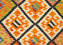 Carica l'immagine nel visualizzatore di Gallery, Kilim Kaudani Lana Hand Made In Afganistan 193x100 CM (Galleriafarah1970)
