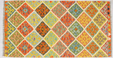 Carica l'immagine nel visualizzatore di Gallery, Kilim Kaudani Lana Hand Made In Afganistan 191x100 CM (Galleriafarah1970)
