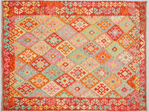 Kilim Kaudani Lana Hand Made In Afganistan 245x183 CM (Galleriafarah1970)