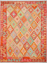 Carica l'immagine nel visualizzatore di Gallery, Kilim Kaudani Lana Hand Made In Afganistan 245x183 CM (Galleriafarah1970)
