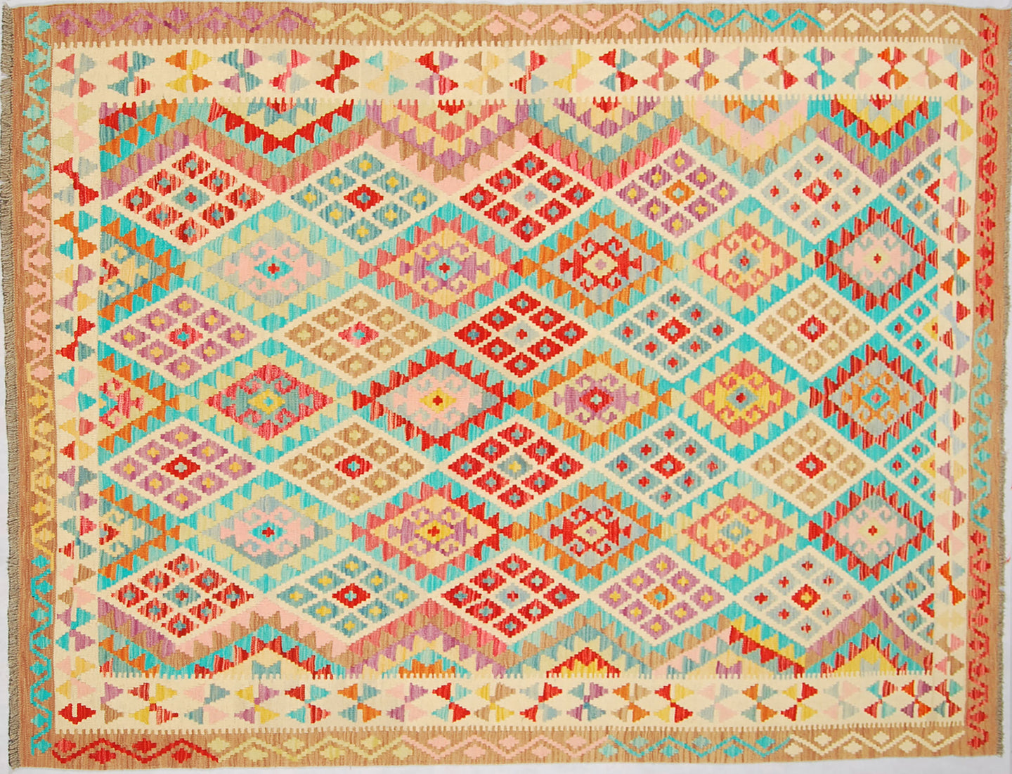 Kilim Kaudani Lana Hand Made In Afganistan 243x185 CM (Galleriafarah1970)