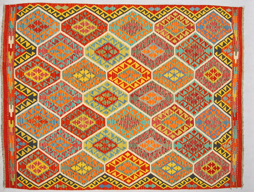 Kilim Kaudani Lana Hand Made In Afganistan 246x186 CM (Galleriafarah1970)