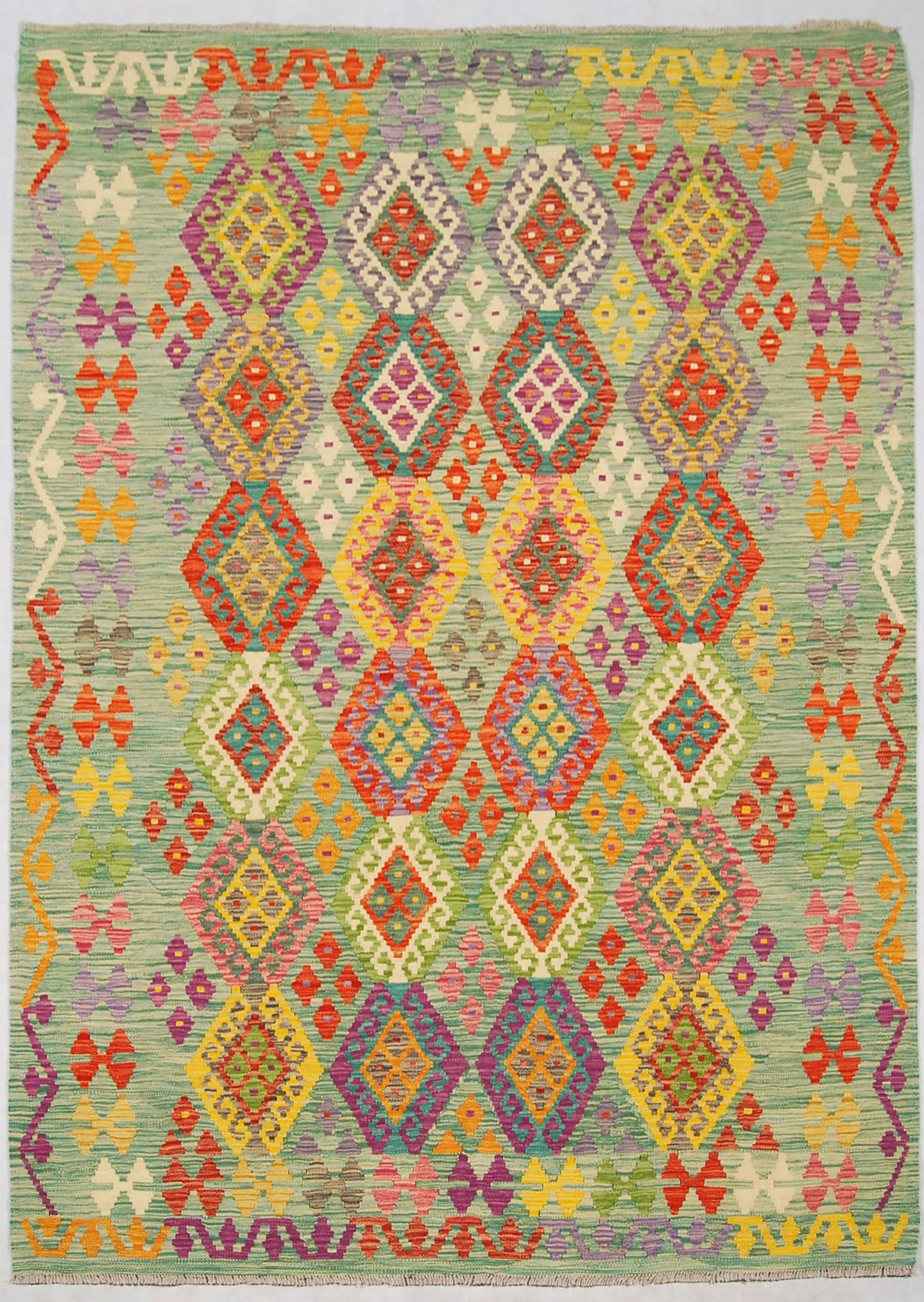 Kilim Kaudani Lana Hand Made In Afganistan 245x174 CM (Galleriafarah1970)