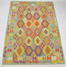 Carica l&#39;immagine nel visualizzatore di Gallery, Kilim Kaudani Lana Hand Made In Afganistan 245x174 CM (Galleriafarah1970)
