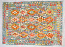 Lade das Bild in den Galerie-Viewer, Kilim Kaudani Lana Hand Made In Afganistan 196x153 CM (Galleriafarah1970)
