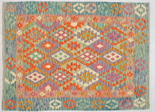 Carica l'immagine nel visualizzatore di Gallery, Kilim Kaudani Lana Hand Made In Afganistan 201x151 CM (Galleriafarah1970)
