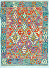 Carica l'immagine nel visualizzatore di Gallery, Kilim Kaudani Lana Hand Made In Afganistan 201x151 CM (Galleriafarah1970)
