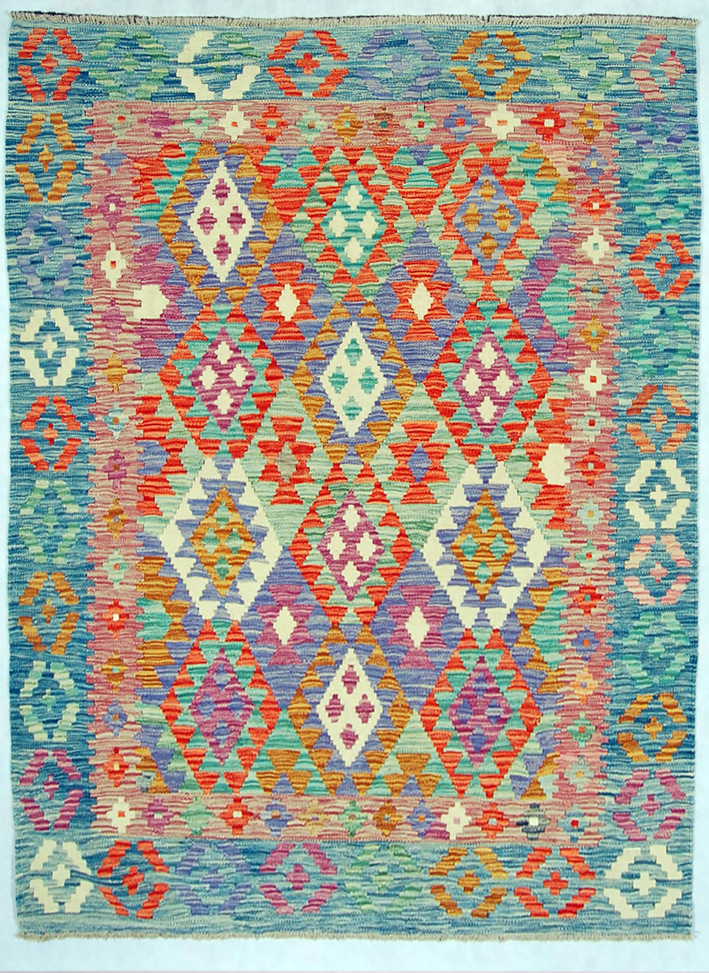 Kilim Kaudani Lana Hand Made In Afganistan 201x151 CM (Galleriafarah1970)