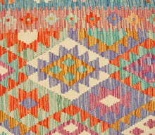 Carica l'immagine nel visualizzatore di Gallery, Kilim Kaudani Lana Hand Made In Afganistan 201x151 CM (Galleriafarah1970)
