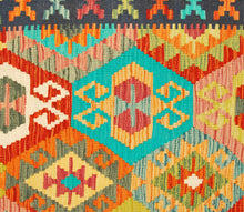 Carica l&#39;immagine nel visualizzatore di Gallery, Kilim Kaudani Lana Hand Made In Afganistan 206x152 CM (Galleriafarah1970)
