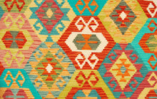 Carica l&#39;immagine nel visualizzatore di Gallery, Kilim Kaudani Lana Hand Made In Afganistan 206x152 CM (Galleriafarah1970)
