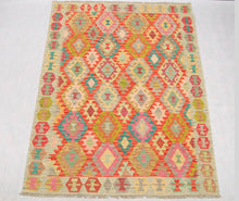 Load image into Gallery viewer, Kilim Kaudani Lana Hand Made In Afganistan 196x150 CM (Galleriafarah1970)
