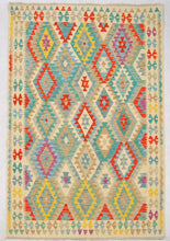 Carica l&#39;immagine nel visualizzatore di Gallery, Kilim Kaudani Lana Hand Made In Afganistan 221x157 CM (Galleriafarah1970)
