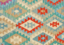 Carica l&#39;immagine nel visualizzatore di Gallery, Kilim Kaudani Lana Hand Made In Afganistan 221x157 CM (Galleriafarah1970)
