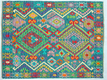 Carica l'immagine nel visualizzatore di Gallery, Kilim Kaudani Lana Hand Made In Afganistan 214x160 CM (Galleriafarah1970)
