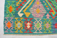 Carica l&#39;immagine nel visualizzatore di Gallery, Kilim Kaudani Lana Hand Made In Afganistan 214x160 CM (Galleriafarah1970)

