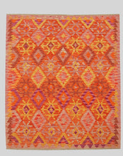 Carica l'immagine nel visualizzatore di Gallery, Kilim Kaudani Lana Hand Made In Afganistan 188x150 CM (Galleriafarah1970)
