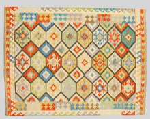 Carica l&#39;immagine nel visualizzatore di Gallery, Kilim Kaudani Lana Hand Made In Afganistan 200x157 CM (Galleriafarah1970)
