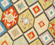 Carica l&#39;immagine nel visualizzatore di Gallery, Kilim Kaudani Lana Hand Made In Afganistan 200x157 CM (Galleriafarah1970)
