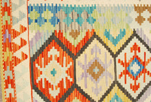 Carica l&#39;immagine nel visualizzatore di Gallery, Kilim Kaudani Lana Hand Made In Afganistan 200x157 CM (Galleriafarah1970)
