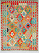 Lade das Bild in den Galerie-Viewer, Kilim Kaudani Lana Hand Made In Afganistan 197x147 CM (Galleriafarah1970)

