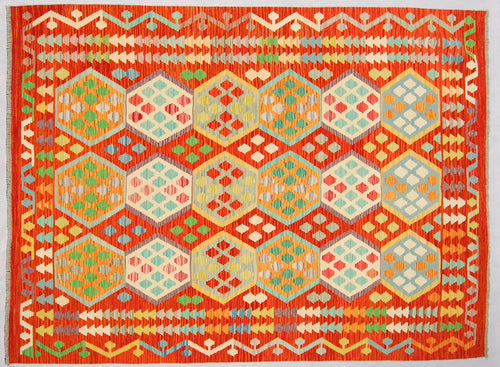Kilim Kaudani Lana Hand Made In Afganistan 242x180 CM (Galleriafarah1970)