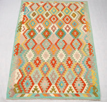 Carica l'immagine nel visualizzatore di Gallery, Kilim Kaudani Lana Hand Made In Afganistan 243x175 CM (Galleriafarah1970)
