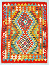 Carica l&#39;immagine nel visualizzatore di Gallery, Kilim Kaudani Lana Hand Made In Afganistan 117x82 CM (Galleriafarah1970)
