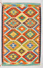 Carica l'immagine nel visualizzatore di Gallery, Kilim Kaudani Lana Hand Made In Afganistan 125x82 CM (Galleriafarah1970)
