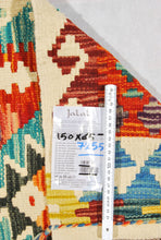 Carica l'immagine nel visualizzatore di Gallery, Kilim Kaudani Lana Hand Made In Afganistan 150x65 CM (Galleriafarah1970)
