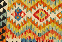 Carica l'immagine nel visualizzatore di Gallery, Kilim Kaudani Lana Hand Made In Afganistan 156x69 CM (Galleriafarah1970)
