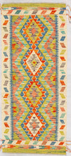 Carica l'immagine nel visualizzatore di Gallery, Kilim Kaudani Lana Hand Made In Afganistan 147x65 CM (Galleriafarah1970)
