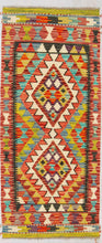 Carica l'immagine nel visualizzatore di Gallery, Original Hand Made Rustic Kilim / Afganistan Origin 141x62 CM (Galleriafarah1970) 
