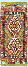 Carica l'immagine nel visualizzatore di Gallery, Original Hand Made Rustic Kilim / Afganistan Origin 141x62 CM (Galleriafarah1970) 
