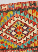 Carica l'immagine nel visualizzatore di Gallery, Original Hand Made Rustic Kilim / Afganistan Origin 141x62 CM (Galleriafarah1970) 
