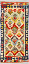 Carica l'immagine nel visualizzatore di Gallery, Original Hand Made Rustic Kilim / Afganistan Origin 147x64 CM (Galleriafarah1970) 
