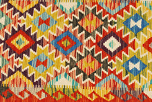 Carica l'immagine nel visualizzatore di Gallery, Kilim Kaudani Lana Hand Made In Afganistan 155x60 CM (Galleriafarah1970)
