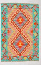 Lade das Bild in den Galerie-Viewer, Kilim Kaudani Lana Hand Made In Afganistan 90x61 CM (Galleriafarah1970)
