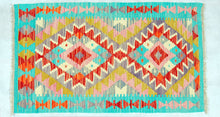 Lade das Bild in den Galerie-Viewer, Original Hand Made Rustic Kilim / Afganistan Origin 100x60 CM (Galleriafarah1970) 
