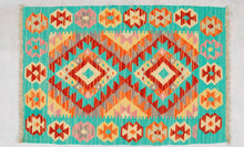 Carica l'immagine nel visualizzatore di Gallery, Original Hand Made Rustic Kilim / Afganistan Origin 87x60 CM (Galleriafarah1970) 
