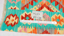 Lade das Bild in den Galerie-Viewer, Original Hand Made Rustic Kilim / Afganistan Origin 87x60 CM (Galleriafarah1970) 
