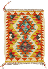 Carica l'immagine nel visualizzatore di Gallery, Original Hand Made Rustic Kilim / Afganistan Origin 56x42 CM (Galleriafarah1970) 
