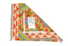 Lade das Bild in den Galerie-Viewer, Original Hand Made Rustic Kilim / Afganistan Origin 55x44 CM (Galleriafarah1970) 
