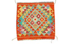 Carica l'immagine nel visualizzatore di Gallery, Original Hand Made Rustic Kilim / Afganistan Origin 54x50 CM (Galleriafarah1970) 
