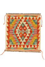 Carica l'immagine nel visualizzatore di Gallery, Original Hand Made Rustic Kilim / Afganistan Origin 54x52 CM (Galleriafarah1970) 
