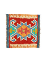 Carica l'immagine nel visualizzatore di Gallery, Original Hand Made Rustic Kilim / Afganistan Origin 50x50 CM (Galleriafarah1970) 
