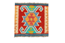 Carica l'immagine nel visualizzatore di Gallery, Original Hand Made Rustic Kilim / Afganistan Origin 50x50 CM (Galleriafarah1970) 

