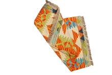 Lade das Bild in den Galerie-Viewer, Original Hand Made Rustic Kilim / Afganistan Origin 62x43 CM (Galleriafarah1970) 
