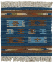 Carica l'immagine nel visualizzatore di Gallery, Tappeto Kilim India Occasione Lana Cotone - 40x40 Cm - (GalleriaFa
